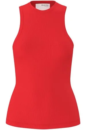 SELECTED Damski tank top prążkowany, , XS
