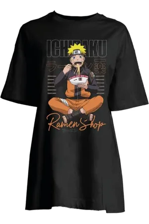 Naruto WONASHIBT004 Koszula nocna, czarna, L damska, , L