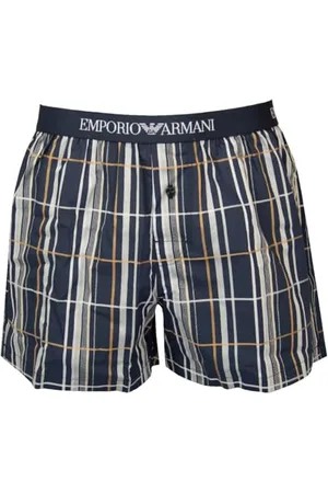Emporio Armani Yarn Dyed Cotton Boxer, , XL