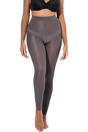 Ulla Popken Damskie duże rozmiary plus size legginsy do pończoch, 60 den, płaskie szwy, , 56-58