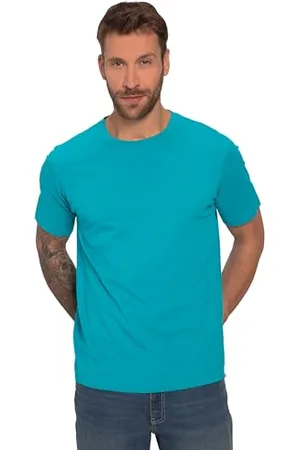 JP 1880 Męskie, duże rozmiary, duże rozmiary, męskie t-shirty, L-8XL, basic, 2 sztuki, okrągły dekolt, do 8XL 702637, , 4XL