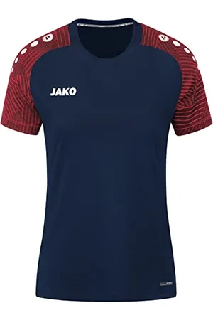Jako Damski T-Shirt Performance, Aqua/biały/Marine, 34-36, 6197
