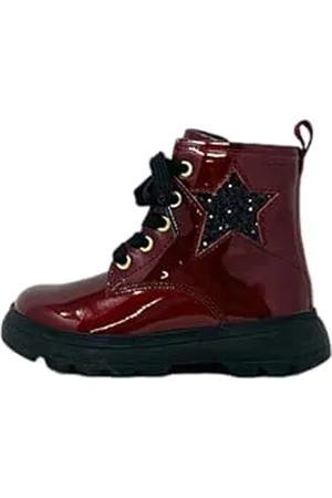 Geox Baby B KIDDARTAH Girl A Ankle Boot, DK Burgundy, 35 EU, , 2 UK Child