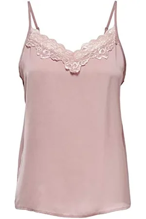 JDY Damski top appa New Lace Singlet WVN Noos, Drewno/szczegóły: dtm Lace, 40