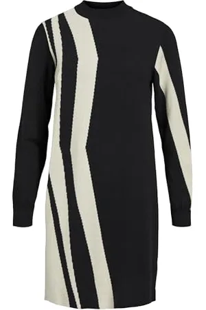 Object OBJRAY L/S KNIT DRESS AOP NOOS, , XS