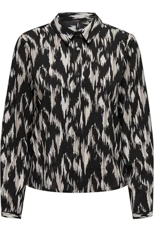ONLY Onlnova Life Elite L/S Maya Shirt AOP, , XS