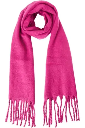 Kaffe Damska Szalik Oversized Fringes Knitting Accessory Solid Color Kobiety, , rozmiar uniwersalny