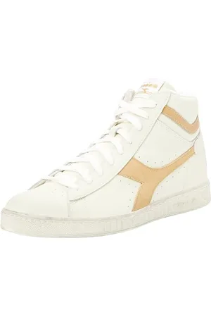 Diadora Game L High Waxed Suede Pop, Trampki Unisex-Dorosły, Biały/Mleko, 46 EU, , 46 EU
