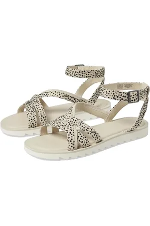 TOMS Damskie sandały Rory płaskie, przeciwmgielne flokowane mini gepard/zamsz, 38 EU, , 37.5 EU