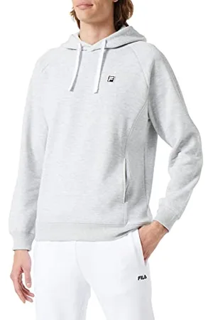 Fila Męska bluza z kapturem BISCEGLIE Light Grey Melange, 2XL, , XXL