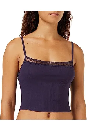 Sloggi Go, Ribbed Crop Top damska piżama, niebieski , L