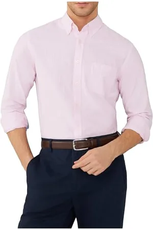 Hackett Męska koszula z paskiem spadochronowym, różowa (College Pink), XL, , XL