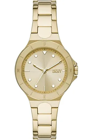 DKNY NY6655 Damski Zegarek Chambers Quartz, 3 Ruch Ręki, Rozmiar Koperty 34 mm, Pasek ze Stali Nierdzewnej