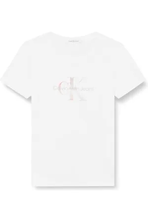Calvin Klein Jeans Damska koszulka Plus Diffused Monologo S/S T-shirty, , 4XL Duże Rozmiary