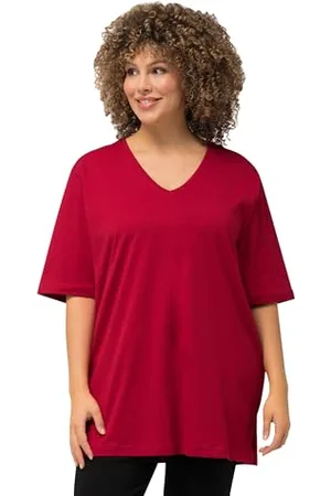 Ulla Popken Damska koszulka Basic-V T, , 42-44