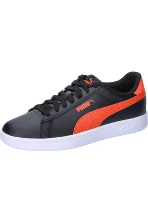 PUMA Smash 3.0 L Jr, Trampki Unisex-dla dzieci i chłopców, Czarny Redmazing, 39 EU