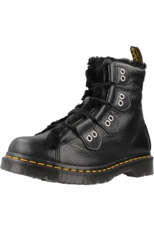 Dr. Martens 1460 Lace To Toe Fur Lined Nappa Leather Lace Up Boots, Damskie, , 40 EU