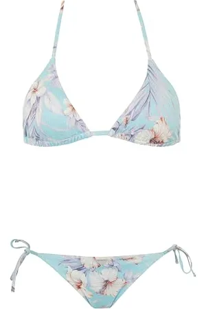 Emporio Armani Trójkąt i sznurek brazylijski kwiatowy nadruk zestaw bikini, , S
