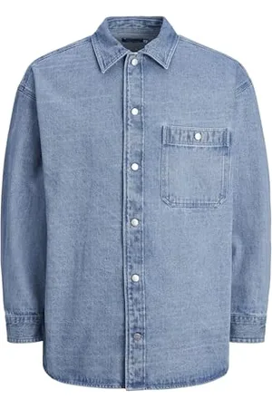 JACK & JONES JORSANTORINI Denim Overshirt LS, , L