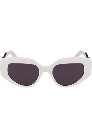Karl Lagerfeld Unisex KL6144S Okulary przeciwsłoneczne, 101 Matte White, 50, , 50