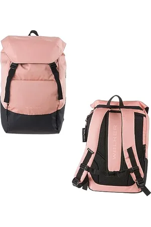 Karen Walker 42129-026 - Lifestylowy plecak Sol Flamingo z komorą główną, przegrodą na laptopa, ergonomiczną wyściółką pleców, klamrami, wodoodporny, ok. 25 l pojemności