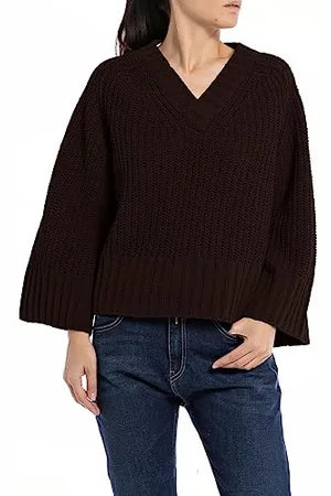 Replay Sweter damski z krótkim rękawem, , XS