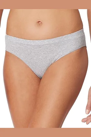 Schiesser Damskie Rio Organic Cotton-Pure Rib Slip, szare-mel_179883, 42, , 42