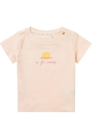 Noppies Baby Girls tee Nanuet Short Sleeve Chest Print Koszulka dziecięca, , 56