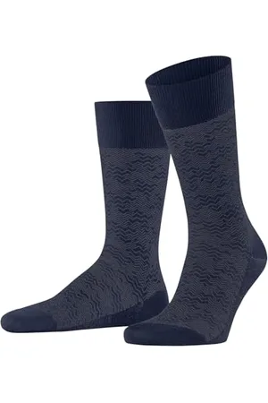 Falke Mężczyźni Skarpety Mighty Nest M So Bawełna Wełna z wzorem 1 Para, , 43-44