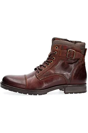JACK & JONES Jfwalbany buty męskie, skórzane, brązowy - Brown Stone - 45 EU