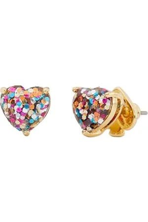 Kate Spade Glitter Heart Studs, Multi Glitter