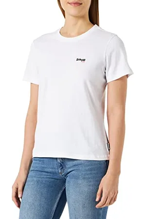 Schott NYC TSSMALLLOGW T-Shirt, , M Kobiety, , M