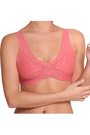Sloggi Damski Zero Feel Lace 2.0 Bralette Top, , XS, , XS