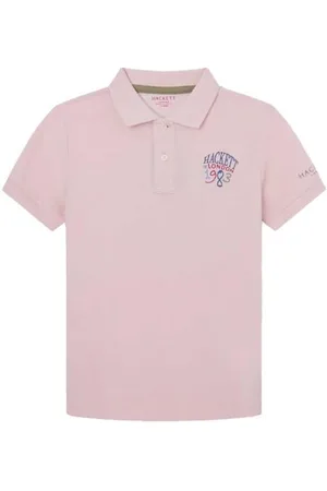 Hackett Chłopięca koszulka polo z nadrukiem 1983, różowa (jasnoróżowa), 2 lata, , 24 miesi?cy
