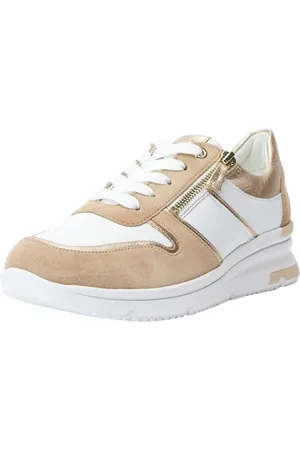 ARA Damskie buty sportowe NEAPEL, piaskowe, platynowe, białe, 37,5 EU, , 37.5 EU