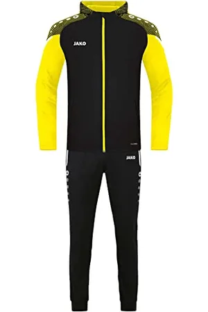 Jako Męski dres prezentacyjny Performance, czarny/miękki żółty, XL
