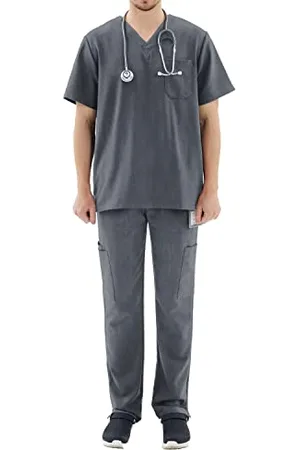 MISEMIYA Unisex mundur sanitarny (72% poliester, 21% włókno syntetyczne, 7% spandex) - Mundury sanitarne 046-059, , XS