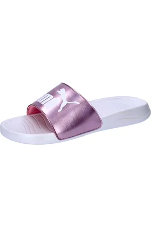 PUMA Sandały unisex Popcat 20 Girlpower Slide, Marakuja White, 46 EU