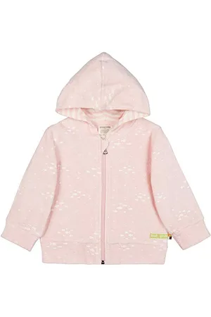 loud + proud Unisex dziecięca kurtka z kapturem frotte, certyfikat GOTS, , 86/92 cm