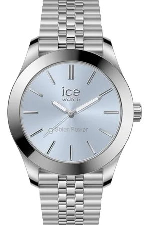 Ice-Watch ICE steel Silver light blue - Damski srebrny zegarek z metalową bransoletą - 023789 (Mały)