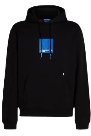 Karl Lagerfeld Regular Box Logo Hoodie, , XL