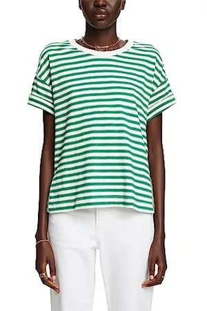 ESPRIT T-shirt w paski, 100% bawełna, , L