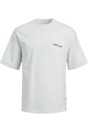 JACK&JONES JUNIOR Koszulka chłopięca Jorgreenpoint Back Graphic Tee Ss Jnr, Jasny biały/dopasowanie: objętość, 152