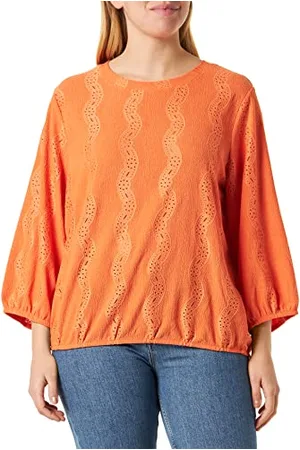 Kaffe Damska koszulka 3/4 Sleeve Luźny krój KAtio Koszulka, , L