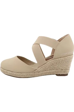 TOM TAILOR Damskie sandały klinowe 5390090020, piaskowe, 39 EU, , 39 eu
