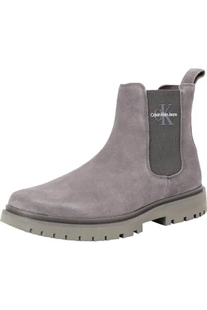 Calvin Klein Męskie buty EVA MID Chelsea Iconic DR YM0YM01080, szare (Triple Charcoal Grey), 46 EU, , 43.5 EU