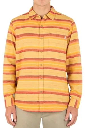 Hurley Męska koszula Portland Organic Flanela Ls, Kamyk, M, , M