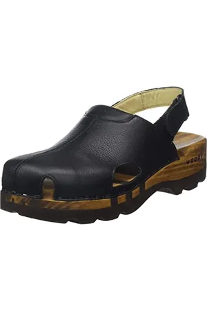 Woody Męskie buty drewniane Londyn, czarne, 41 EU, , 41 EU