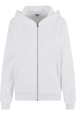 Urban classics Damska bluza z kapturem, puszysta bluza z kapturem, z zamkiem błyskawicznym, luźny krój, , 3XL