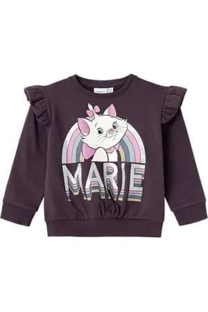 NAME IT Bluza dziewczęca Nmfabine Marie Nreg Sweat Box Bru Wdi, , 92